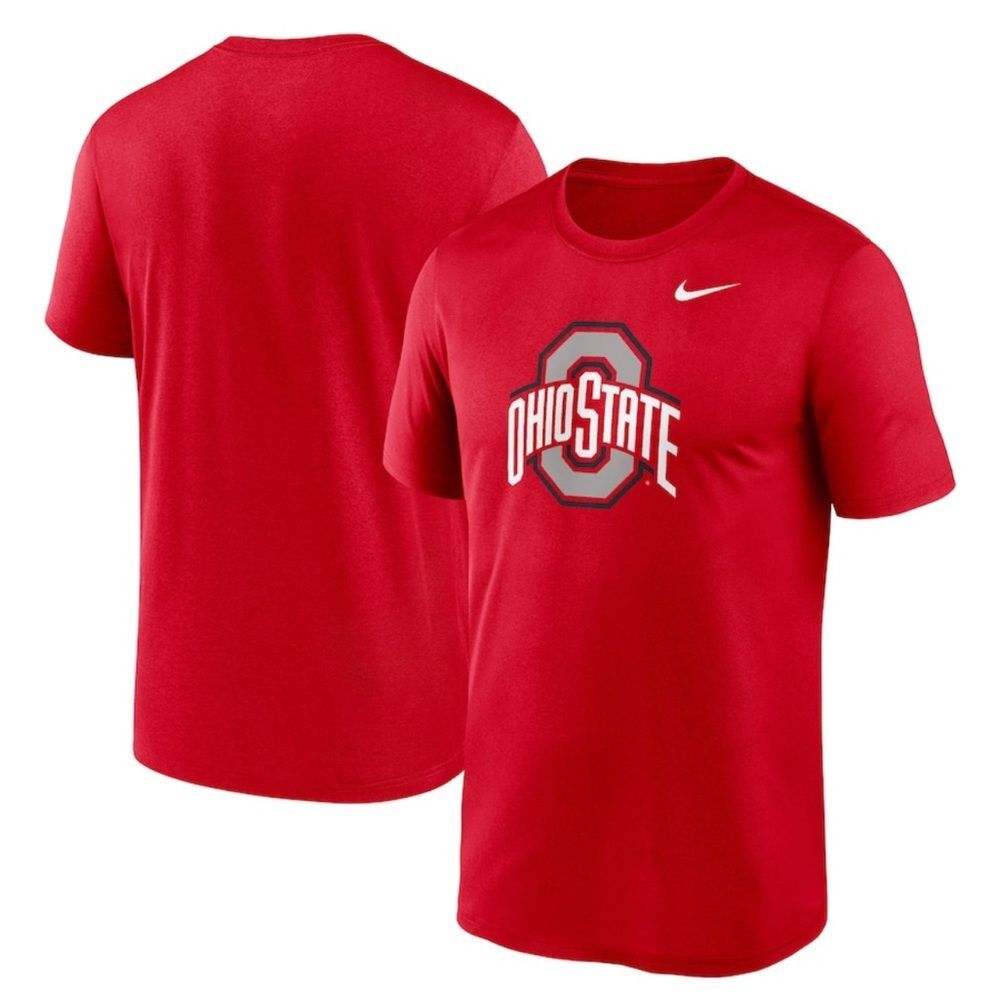 Ohio State Buckeyes Nike Primetime Legend Logo T-Shirt - Scarlet size medium